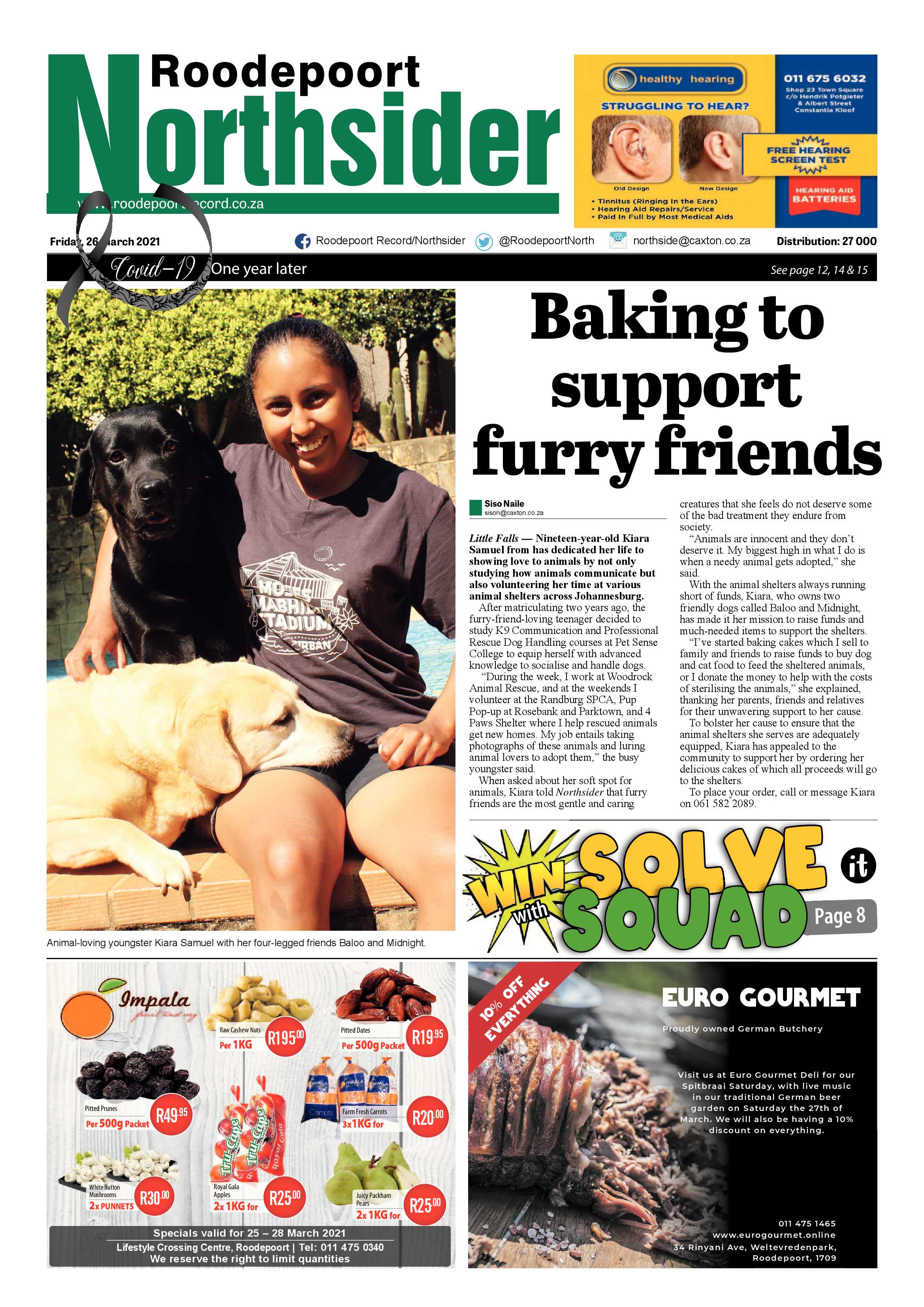 Roodepoort Northsider 26 March 2021 page 1