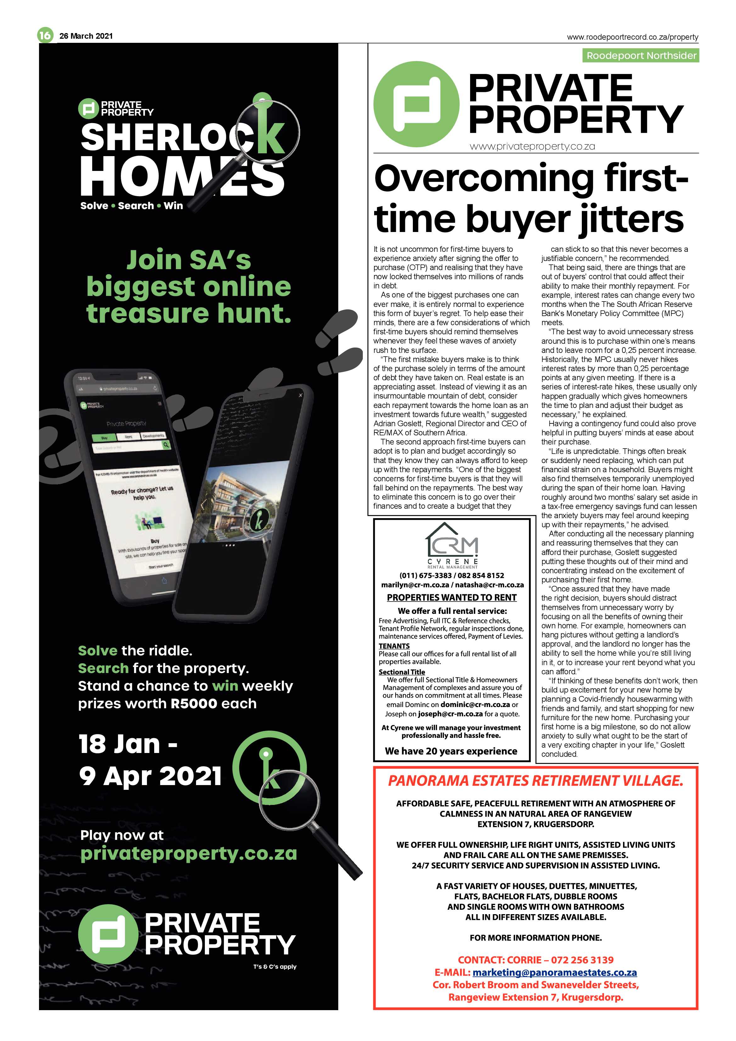 Roodepoort Northsider 26 March 2021 page 16