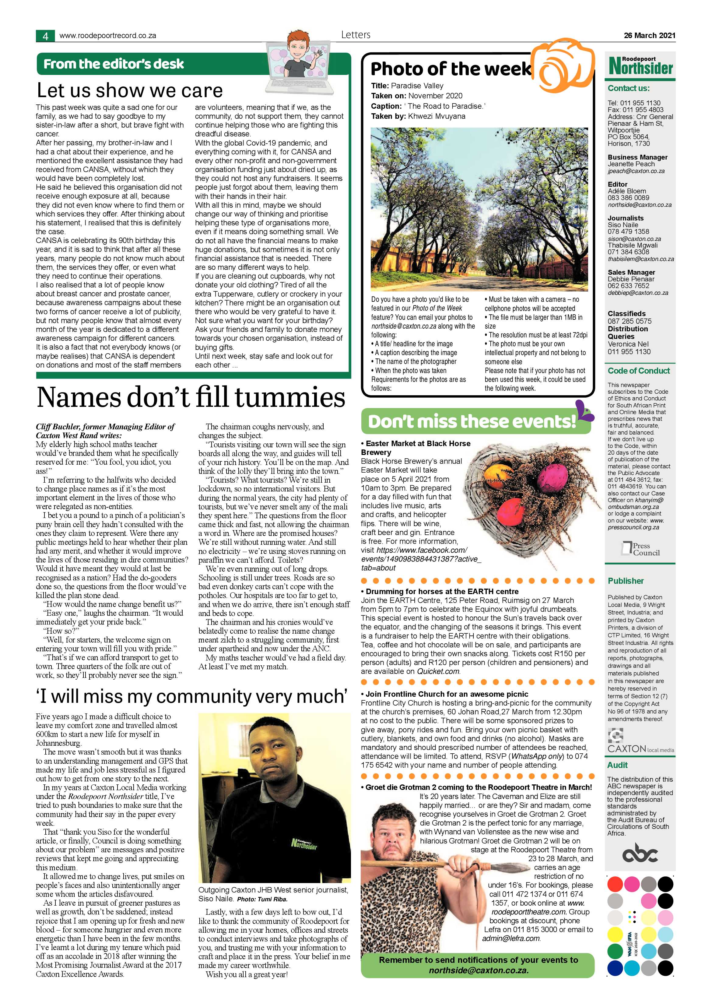 Roodepoort Northsider 26 March 2021 page 4
