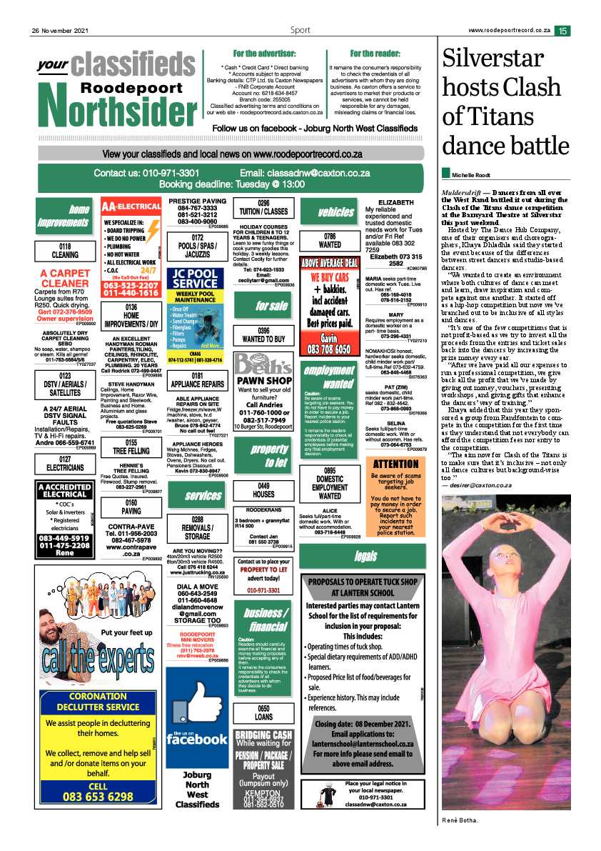 Roodepoort Northsider 26 November 2021 page 17