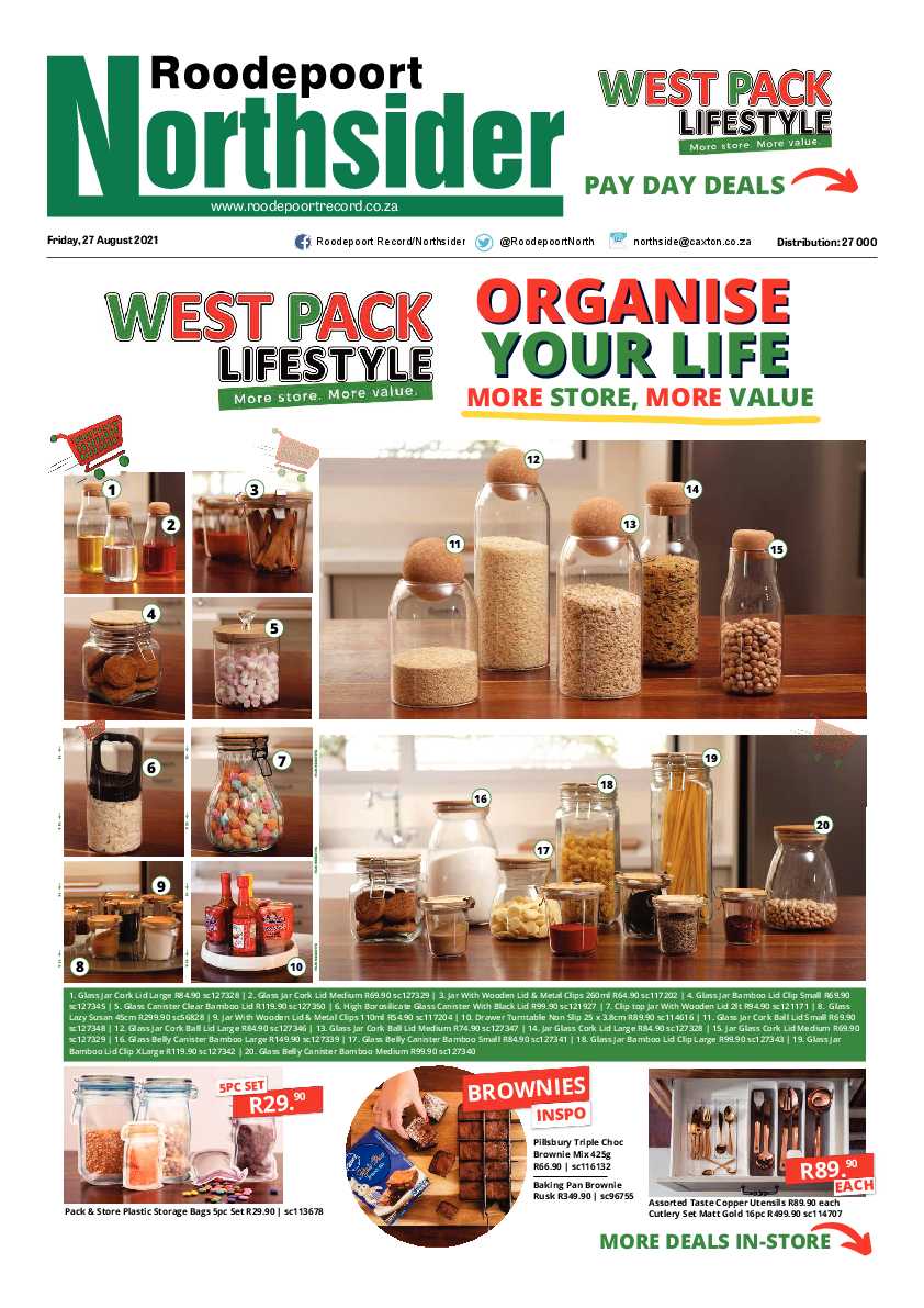 Roodepoort Northsider 27 August 2021 page 1