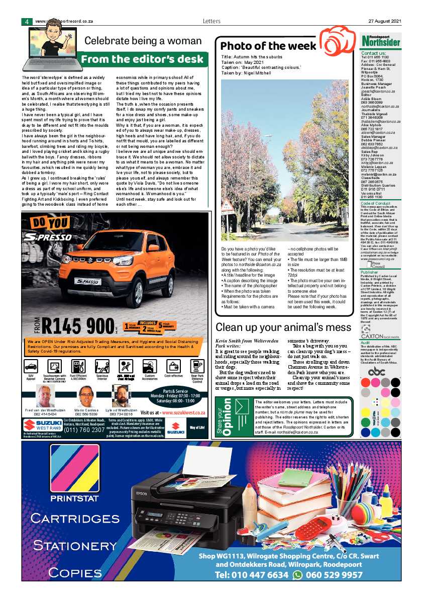 Roodepoort Northsider 27 August 2021 page 6