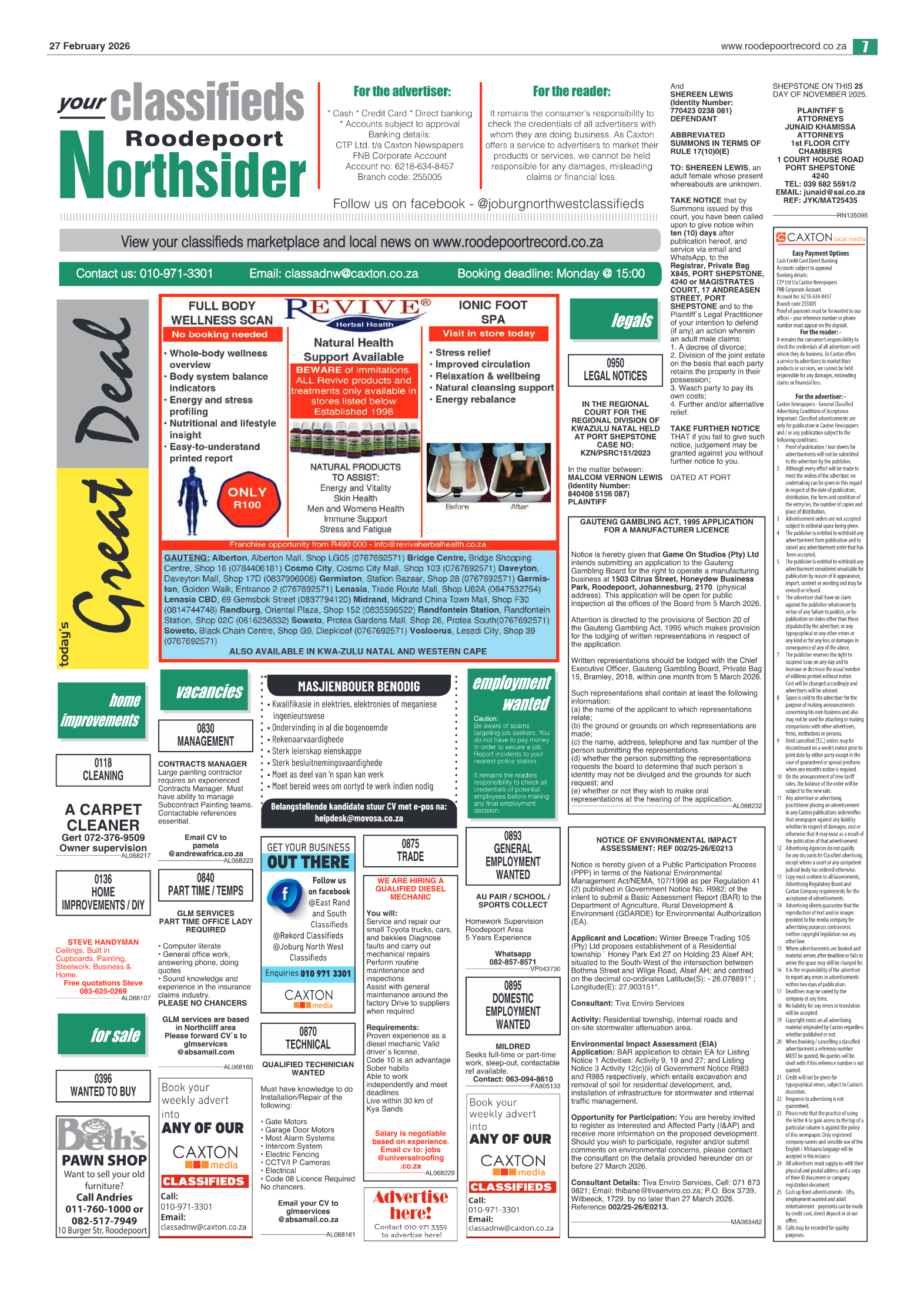 Roodepoort Northsider 27 February 2026 page 7