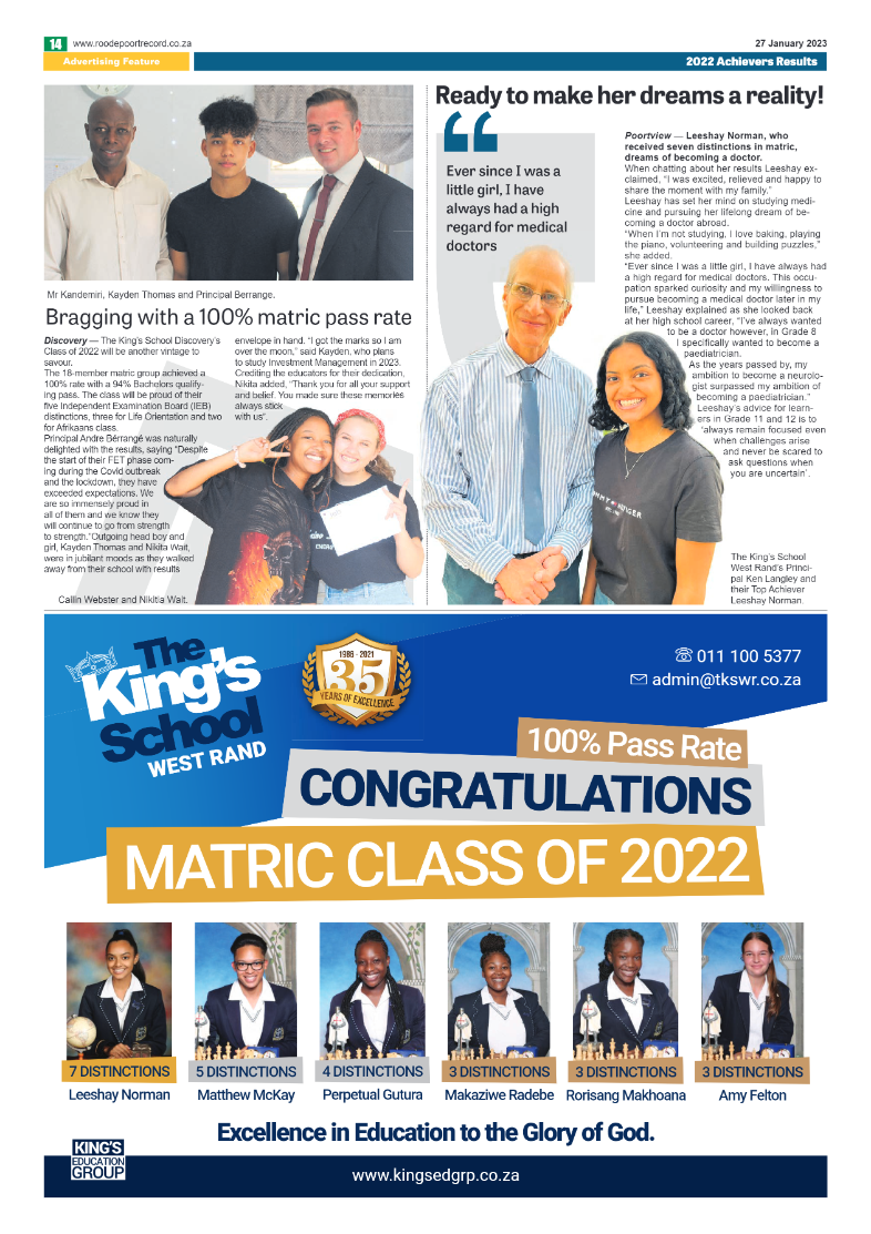 Roodepoort Northsider 27 January 2023 page 14
