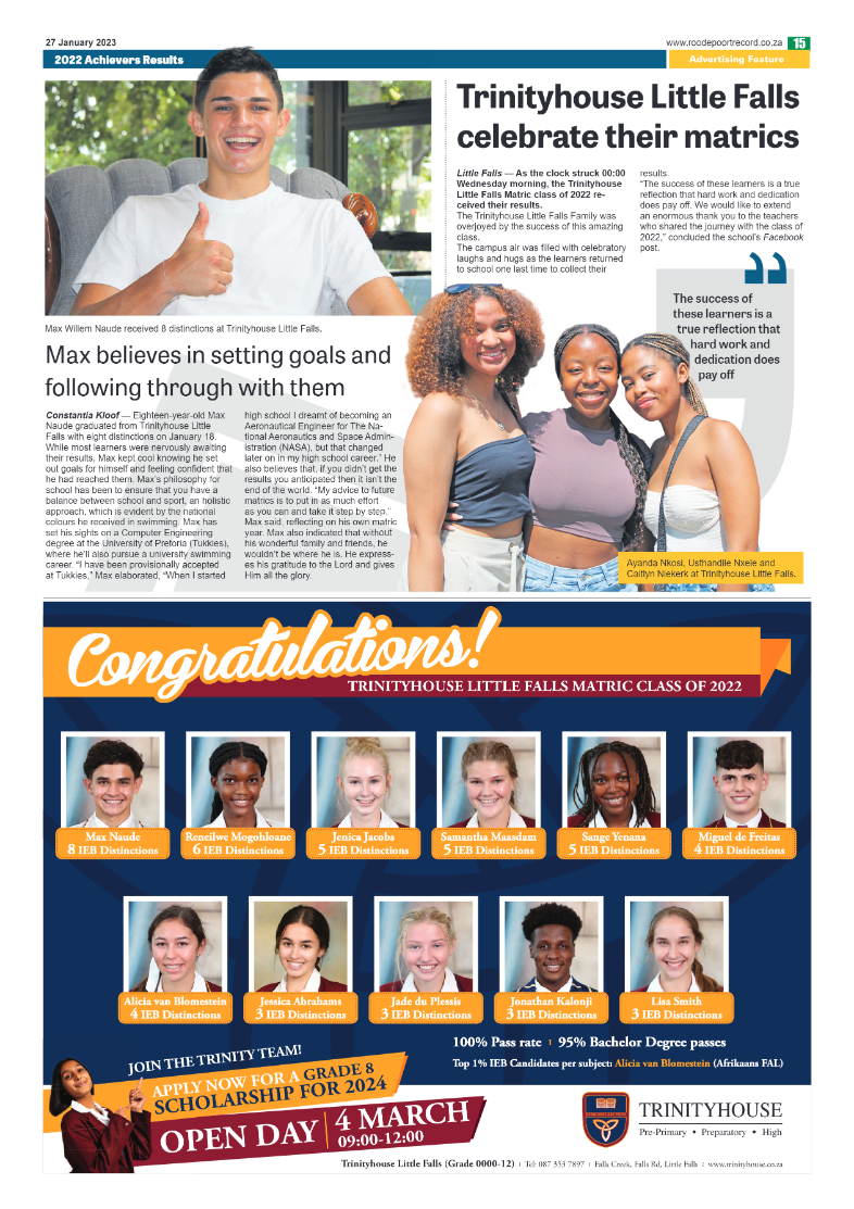 Roodepoort Northsider 27 January 2023 page 15