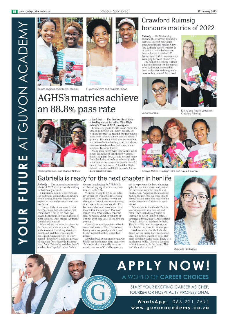 Roodepoort Northsider 27 January 2023 page 16