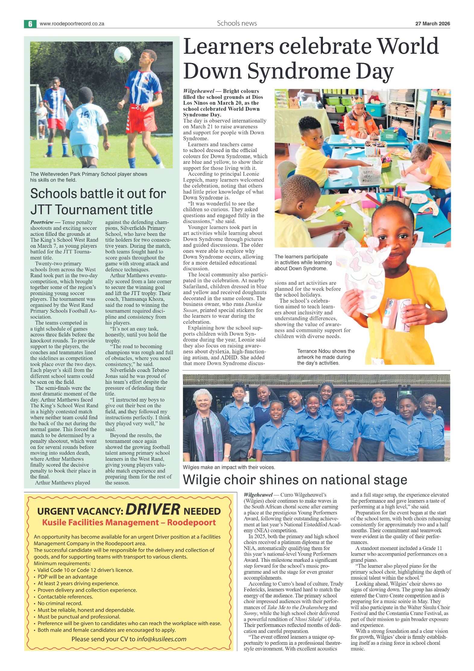 Roodepoort Northsider 27 March 2026 page 6