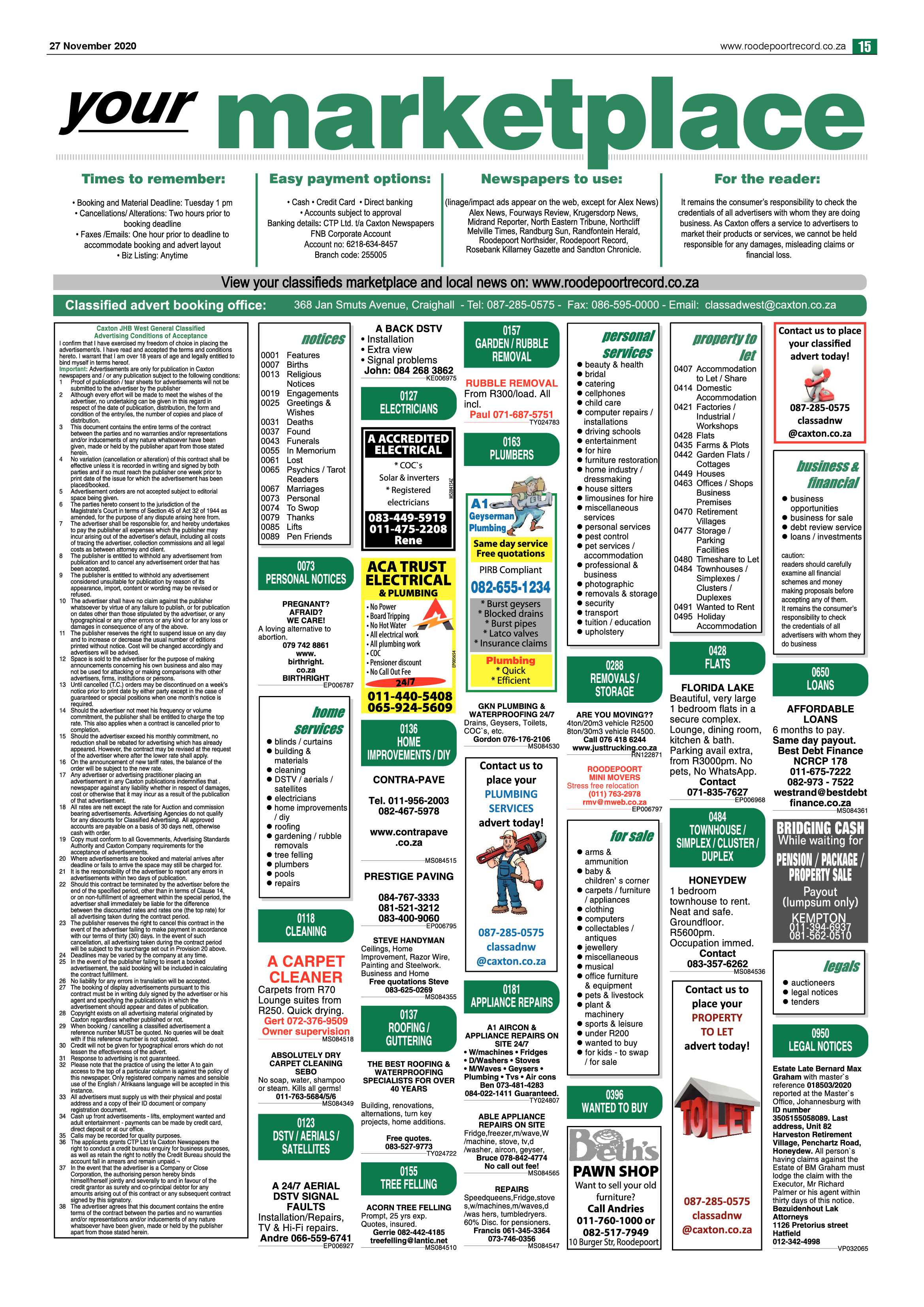 Roodepoort Northsider 27 November 2020 page 15