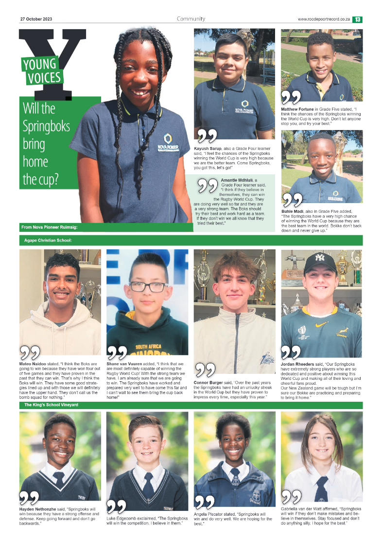 Roodepoort Northsider 27 October 2023 page 13