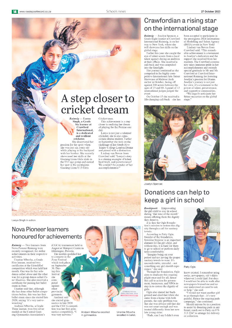 Roodepoort Northsider 27 October 2023 page 14