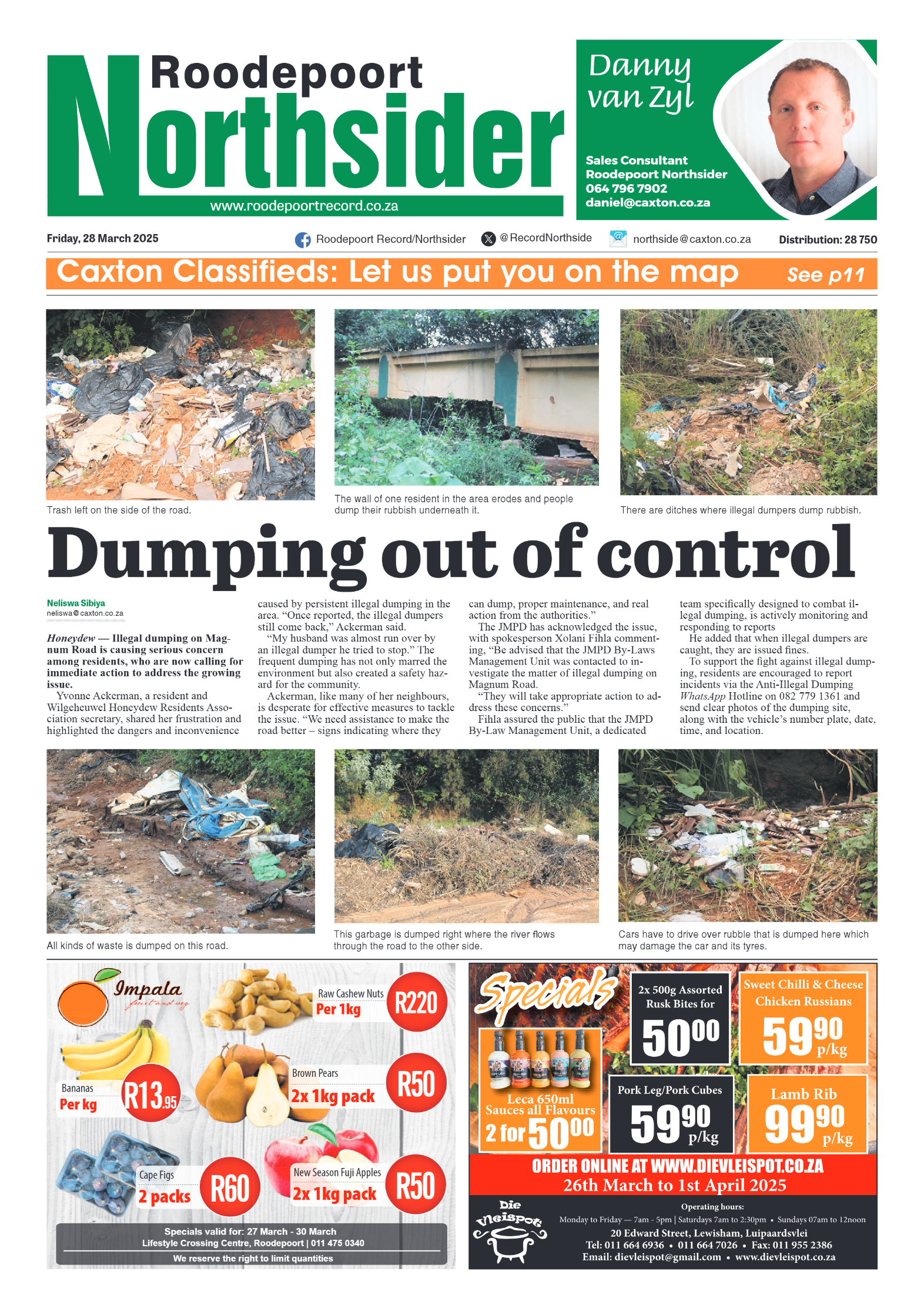 Roodepoort Northsider 28 March 2025 page 1