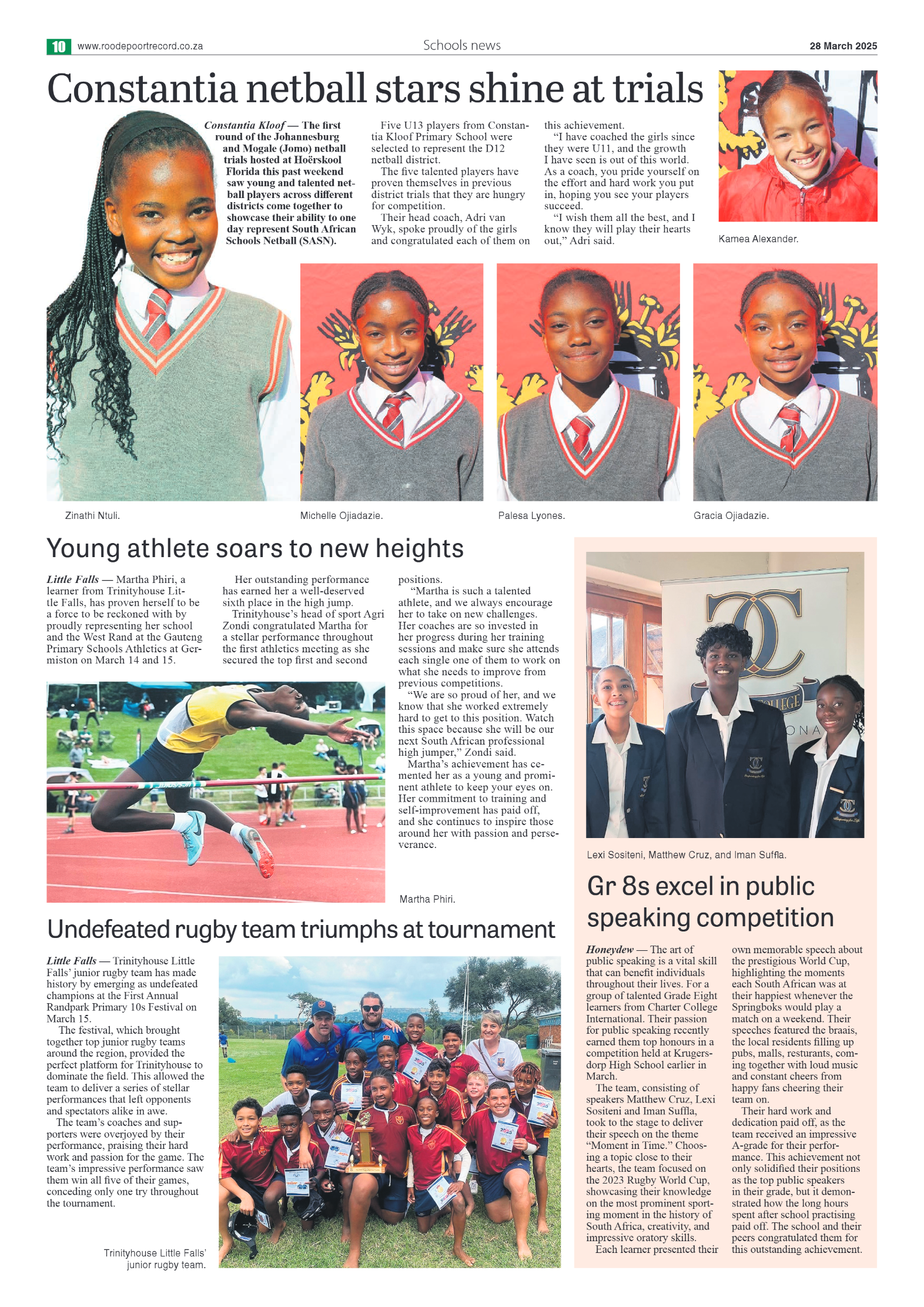 Roodepoort Northsider 28 March 2025 page 10