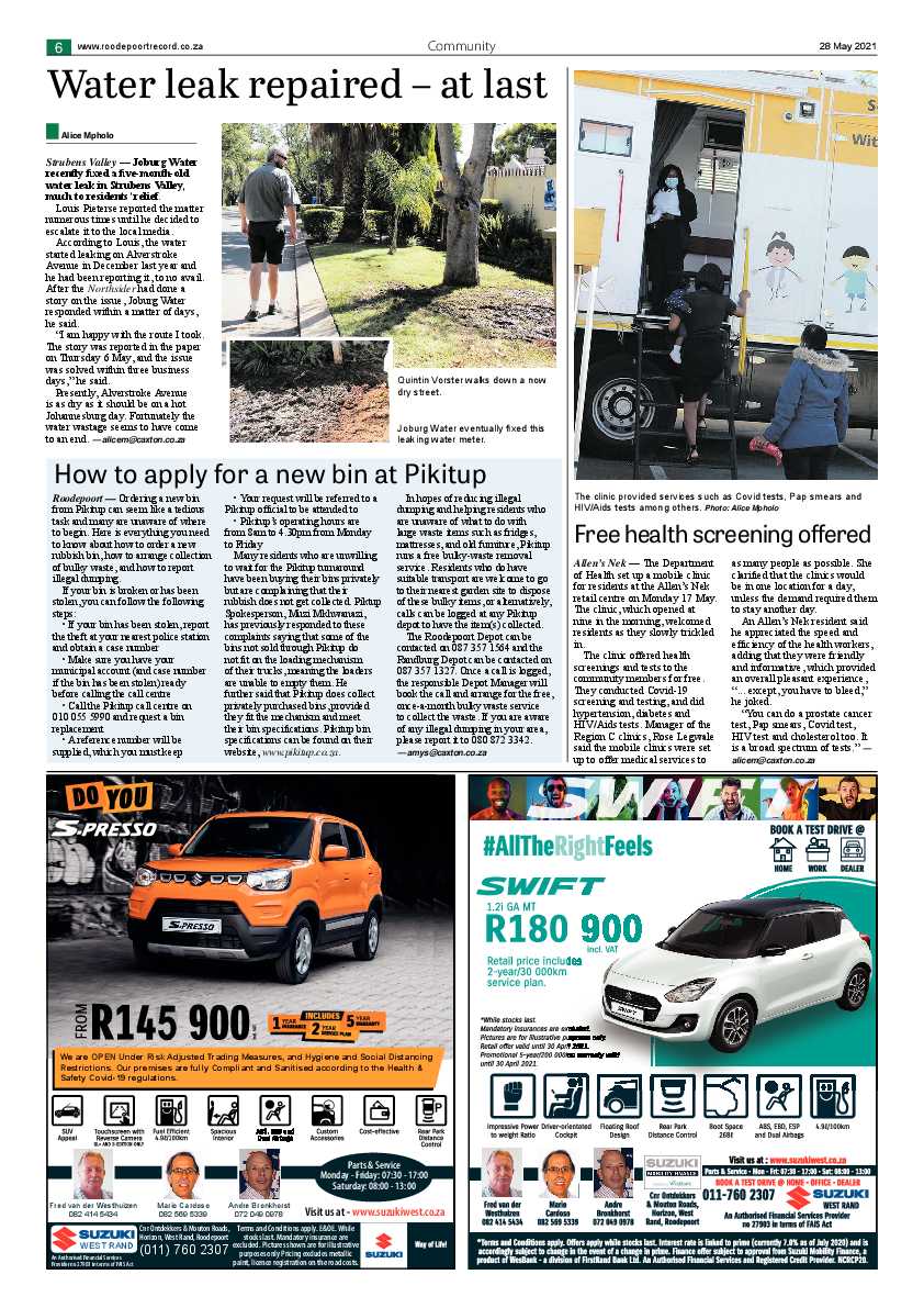 Roodepoort Northsider 28 May 2021 page 6