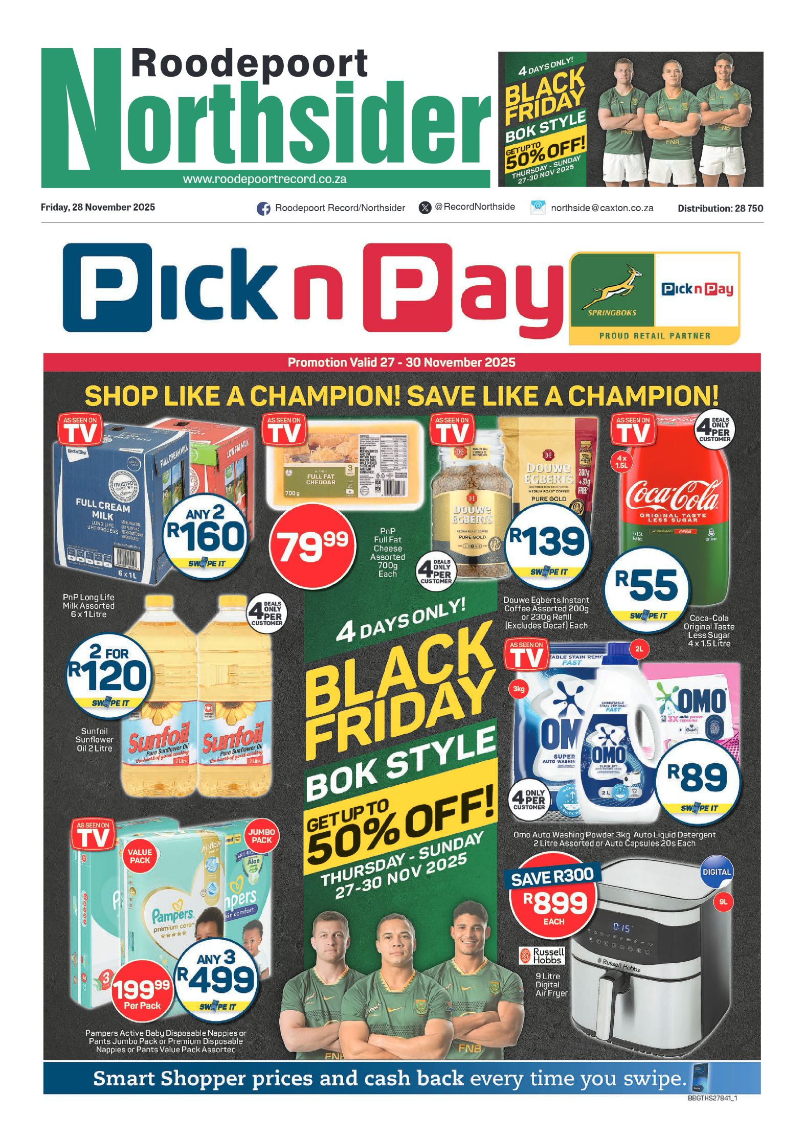Roodepoort Northsider 28 November 2025 page 1