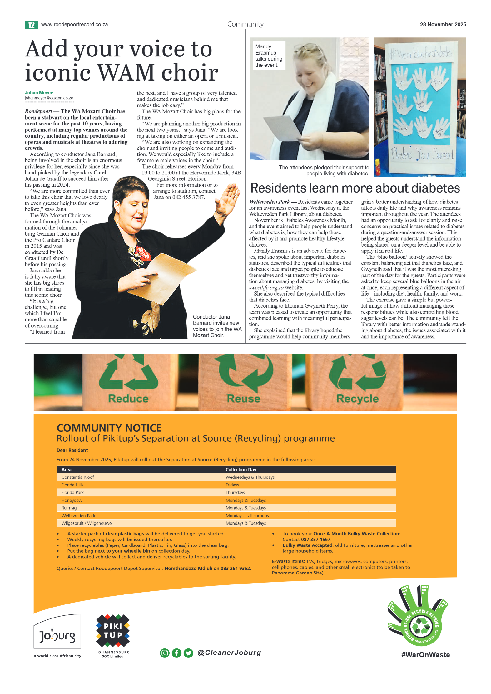 Roodepoort Northsider 28 November 2025 page 14