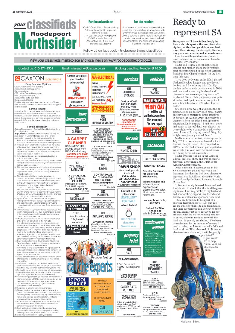 Roodepoort Northsider 28 October 2022 page 15