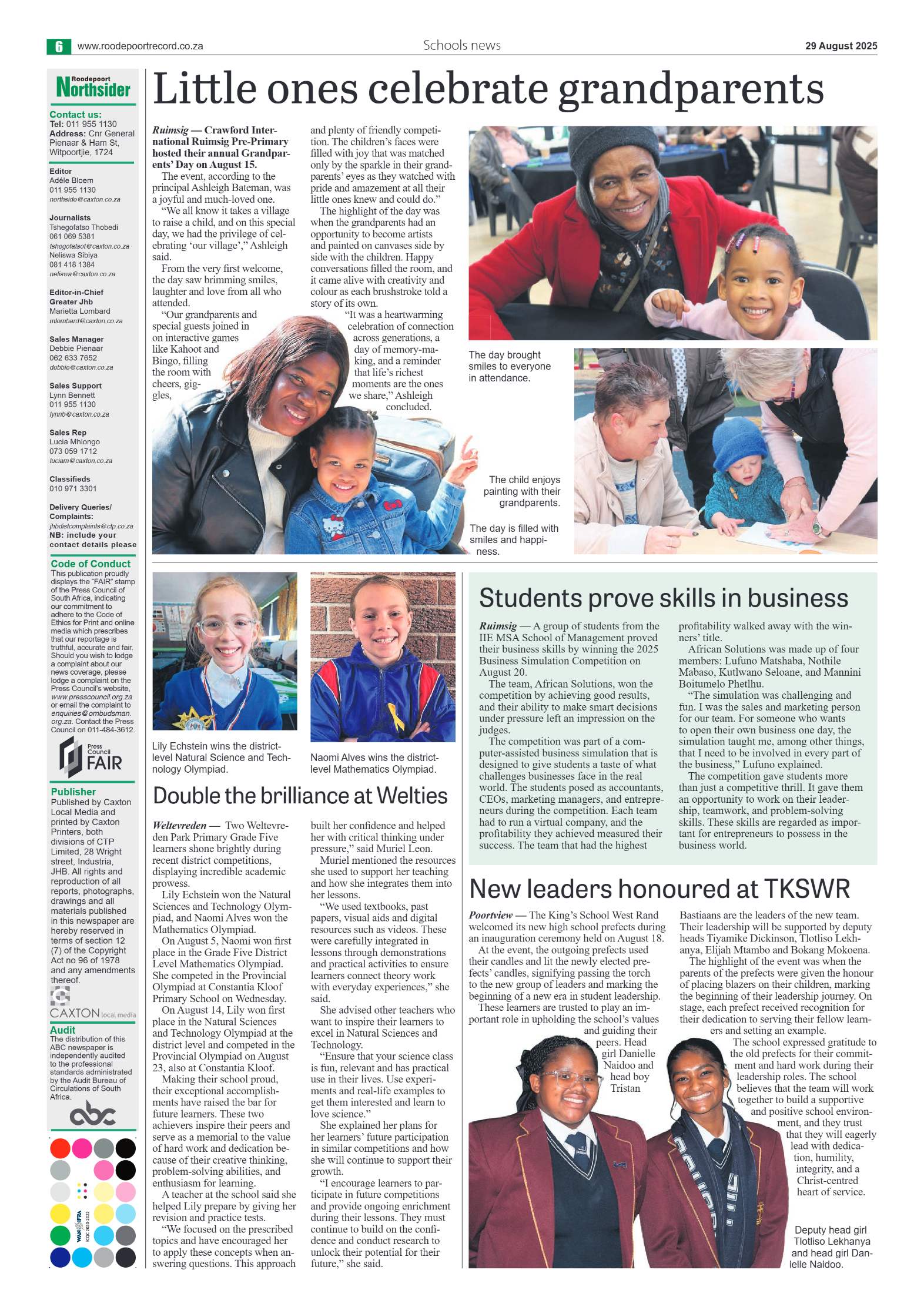 Roodepoort Northsider 29 August 2025 page 6