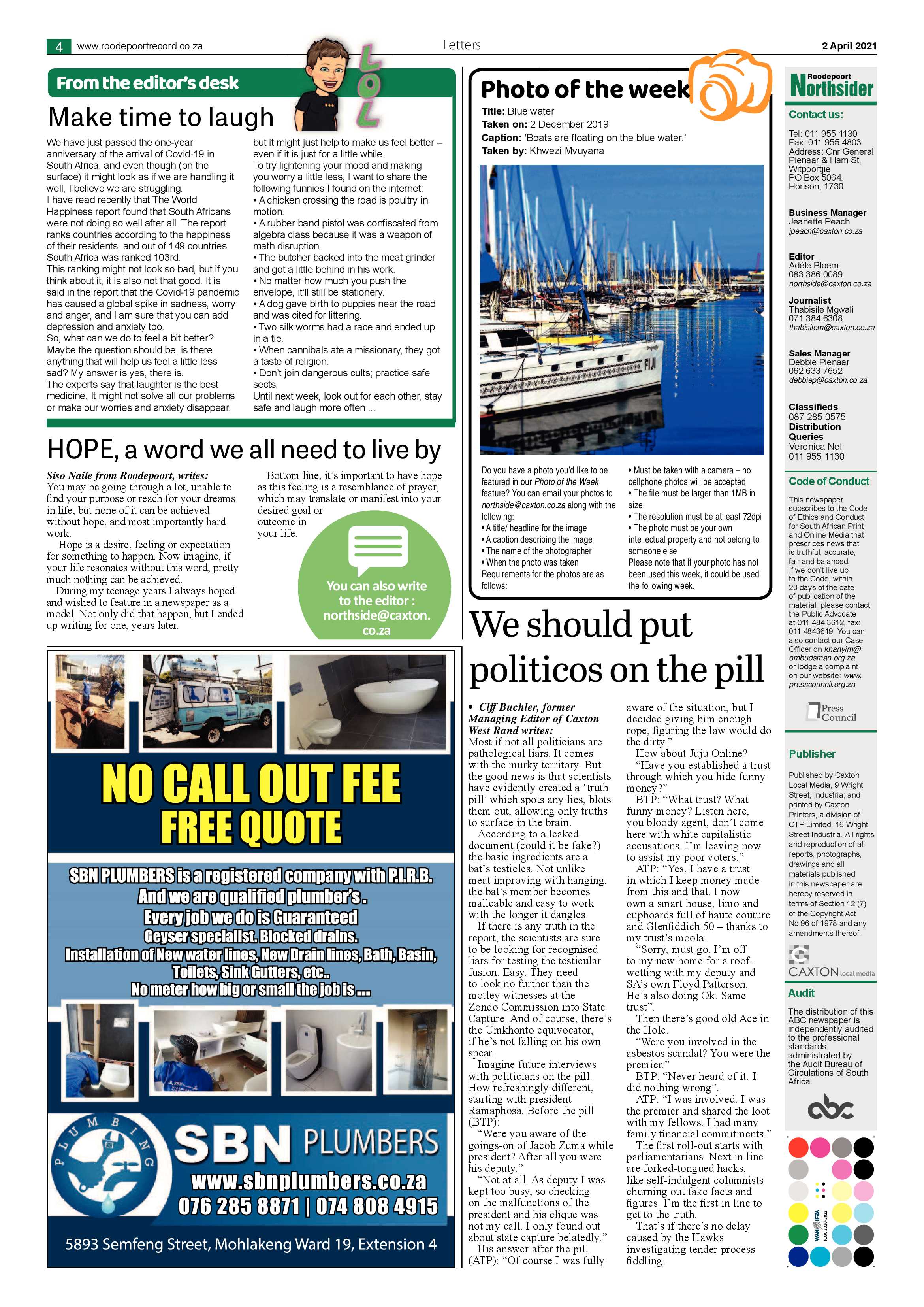 Roodepoort Northsider 2 April 2021 page 4