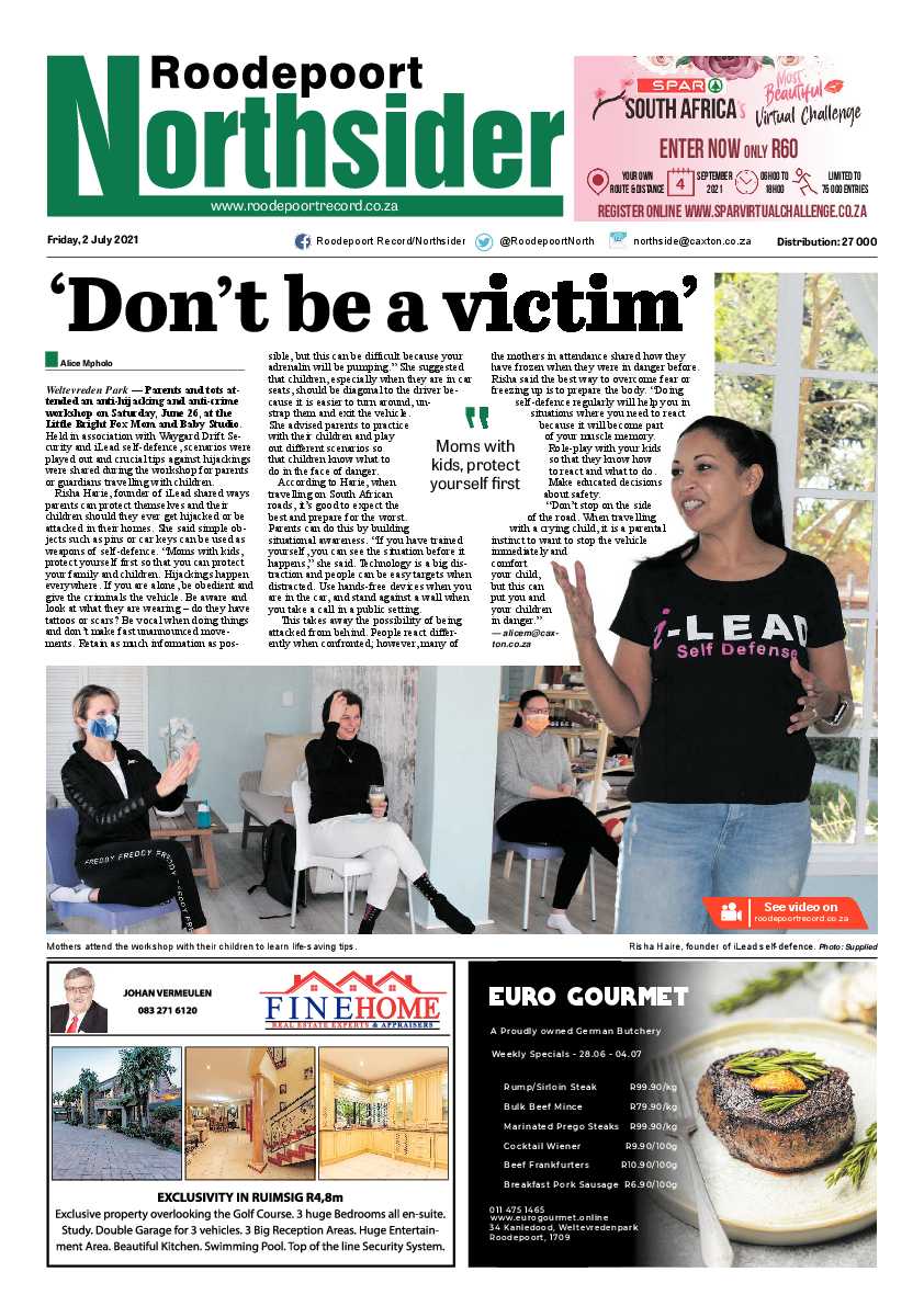 Roodepoort Northsider 2 July 2021 page 1