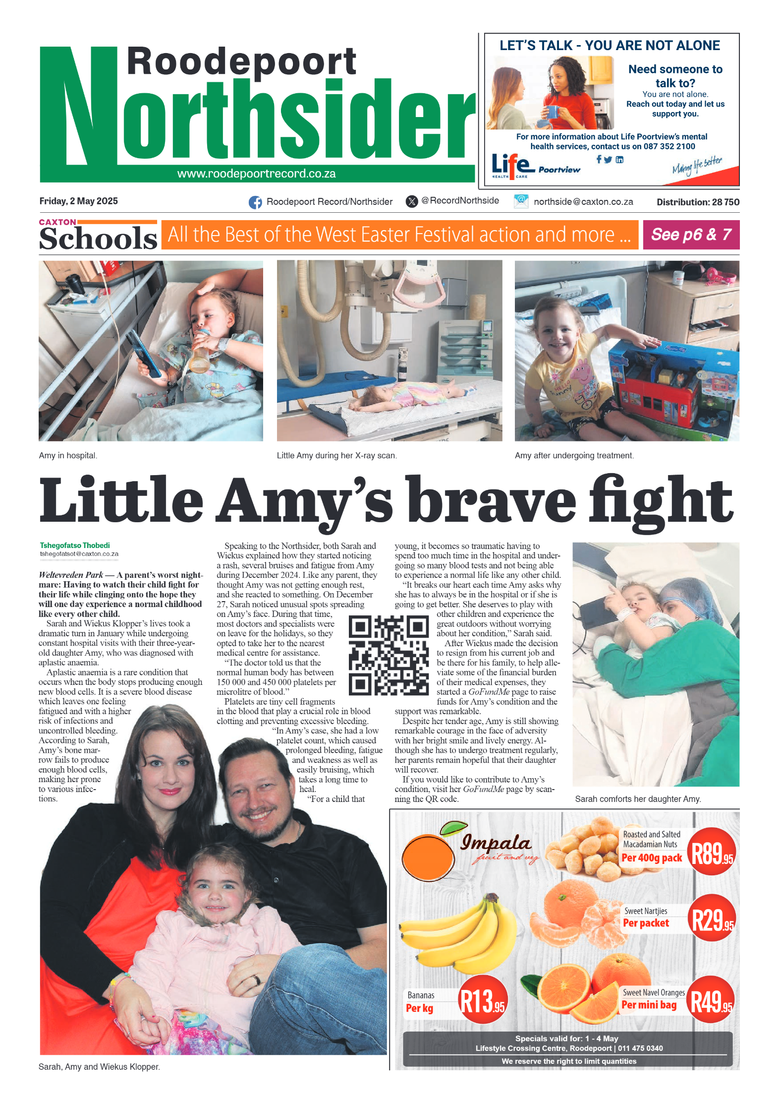 Roodepoort Northsider 2 May 2025 page 1