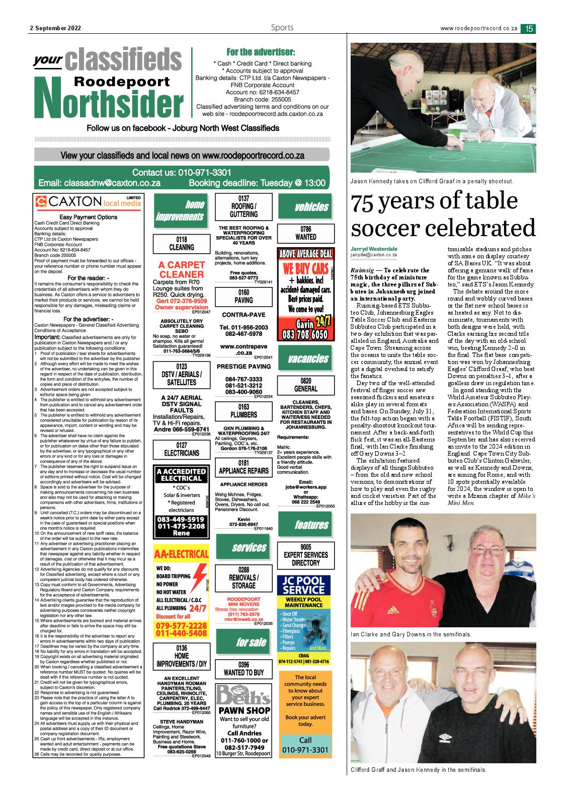 Roodepoort Northsider 2 September 2022 page 15