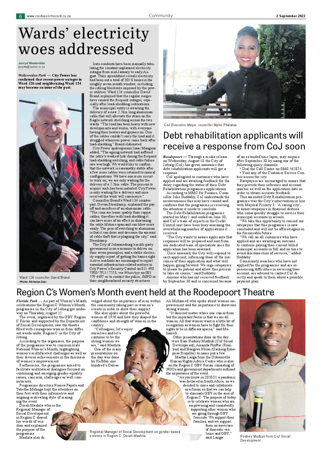 Roodepoort Northsider 2 September 2022 page 6