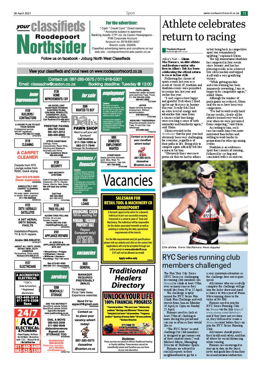Roodepoort Northsider 30 April 2021 page 11