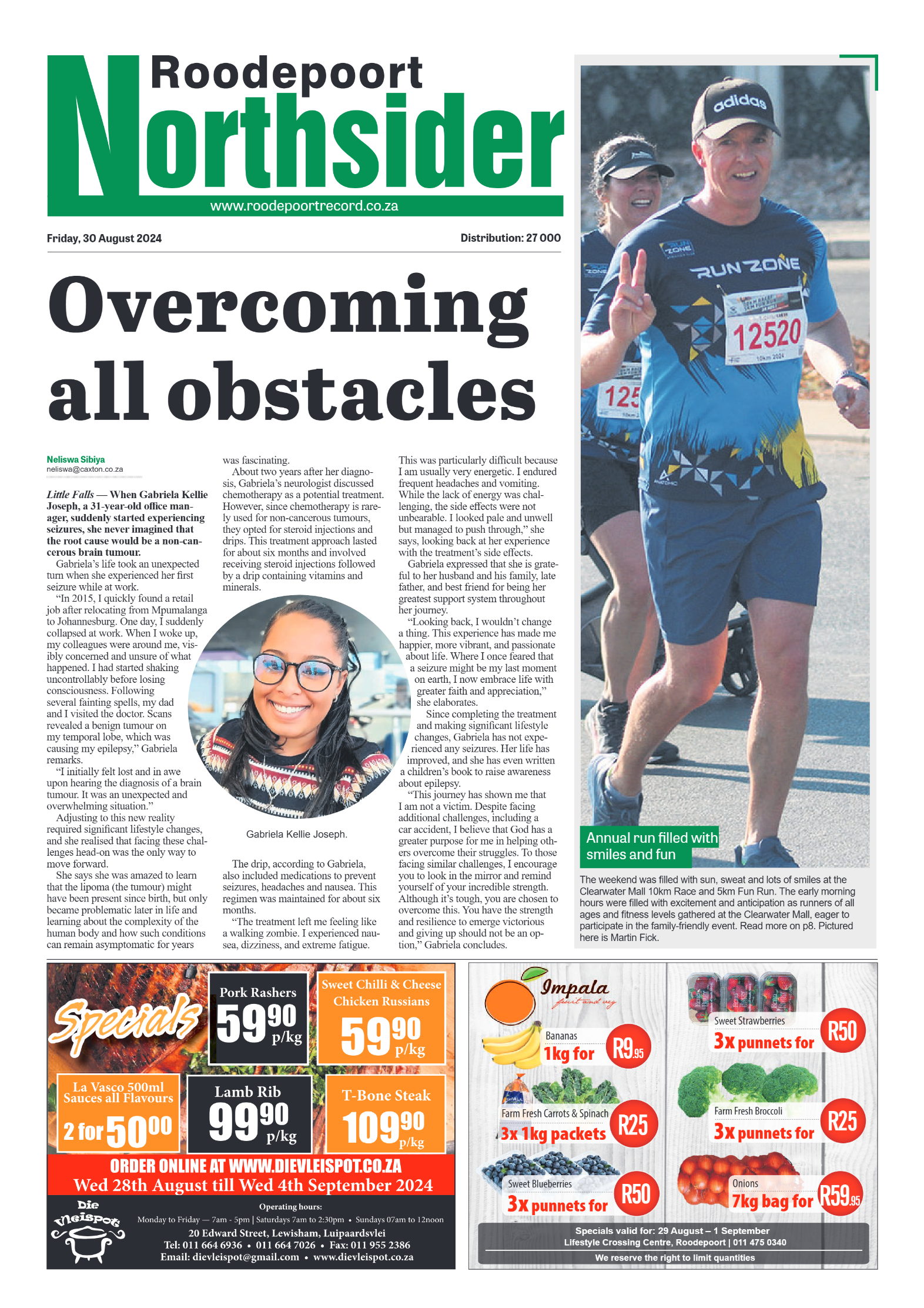 Roodepoort Northsider 30 August 2024 page 1