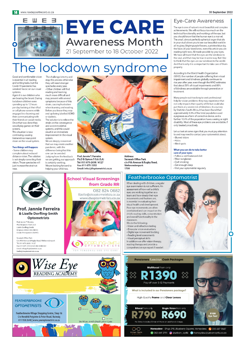 Roodepoort Northsider 30 September 2022 page 14