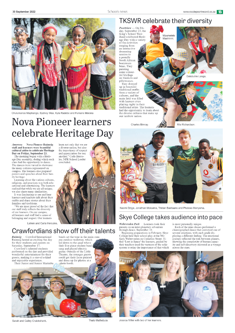 Roodepoort Northsider 30 September 2022 page 15