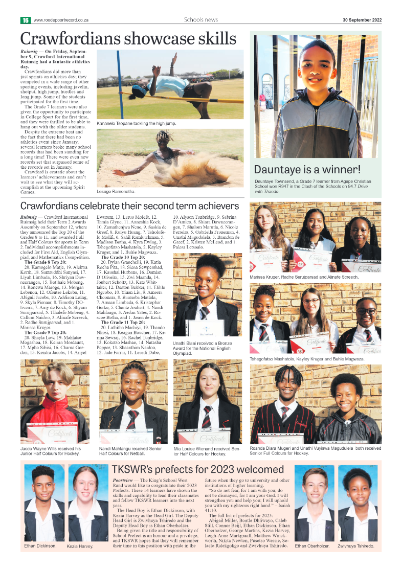 Roodepoort Northsider 30 September 2022 page 16