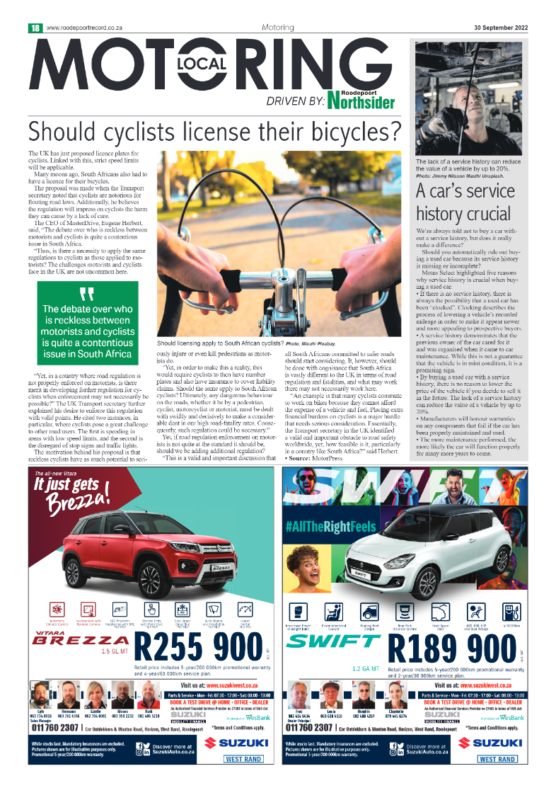 Roodepoort Northsider 30 September 2022 page 18