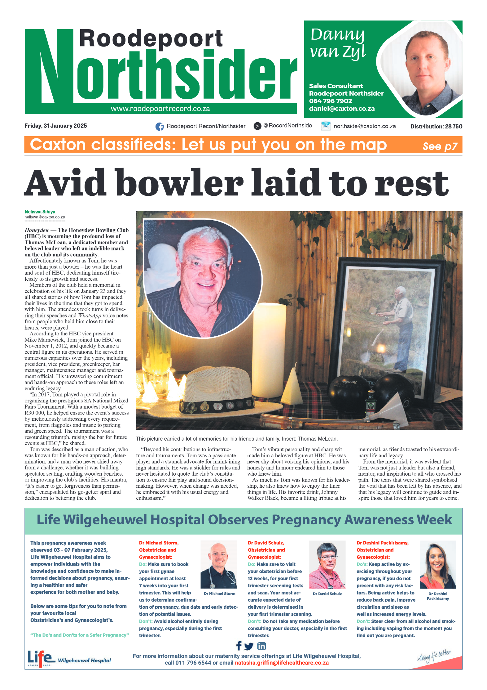 Roodepoort Northsider 31 January 2025 page 1