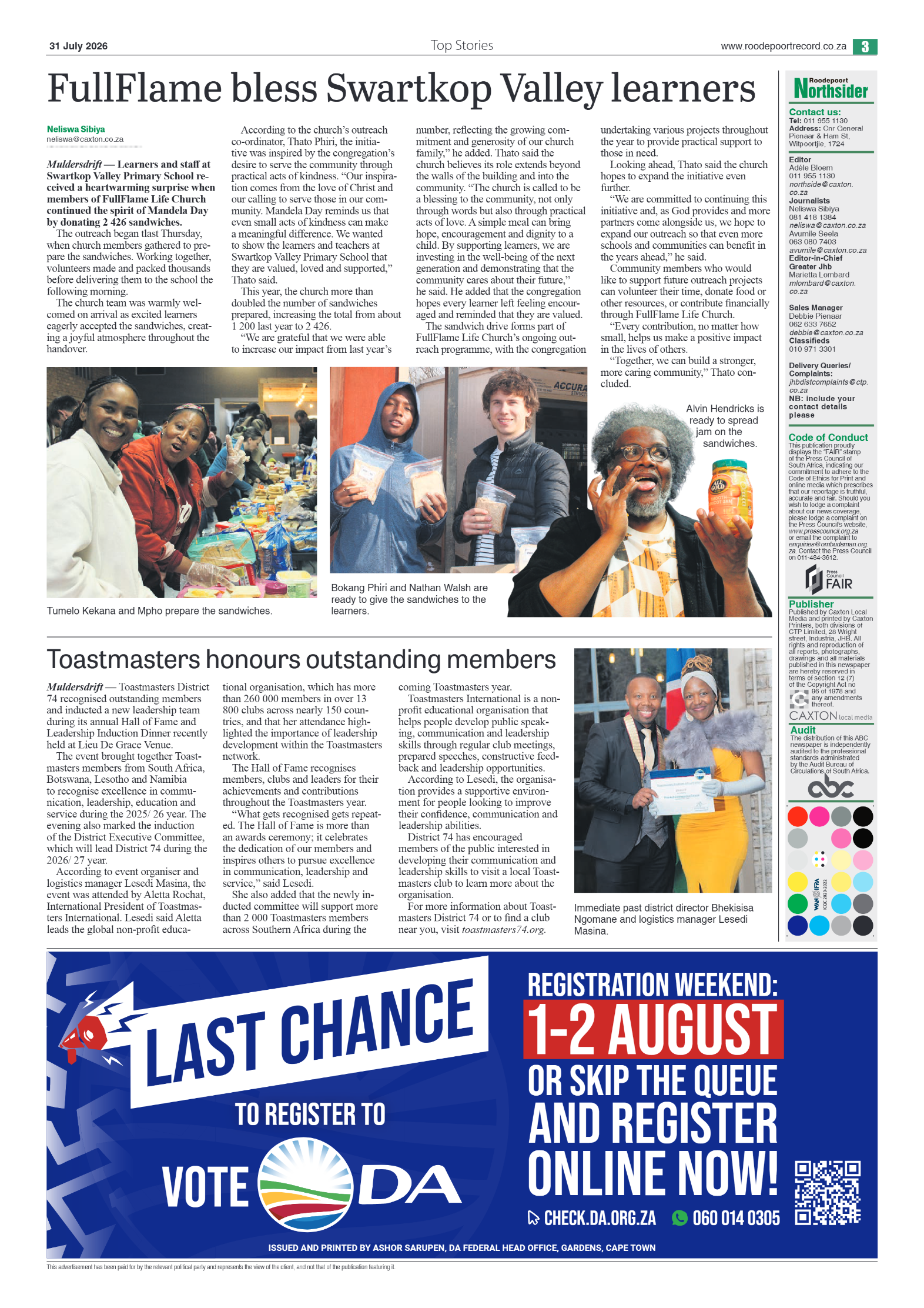 Roodepoort Northsider 31 July 2026 page 3