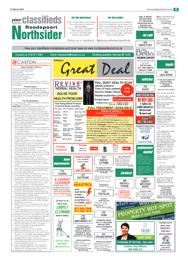 Roodepoort Northsider 31 March 2023 page 11
