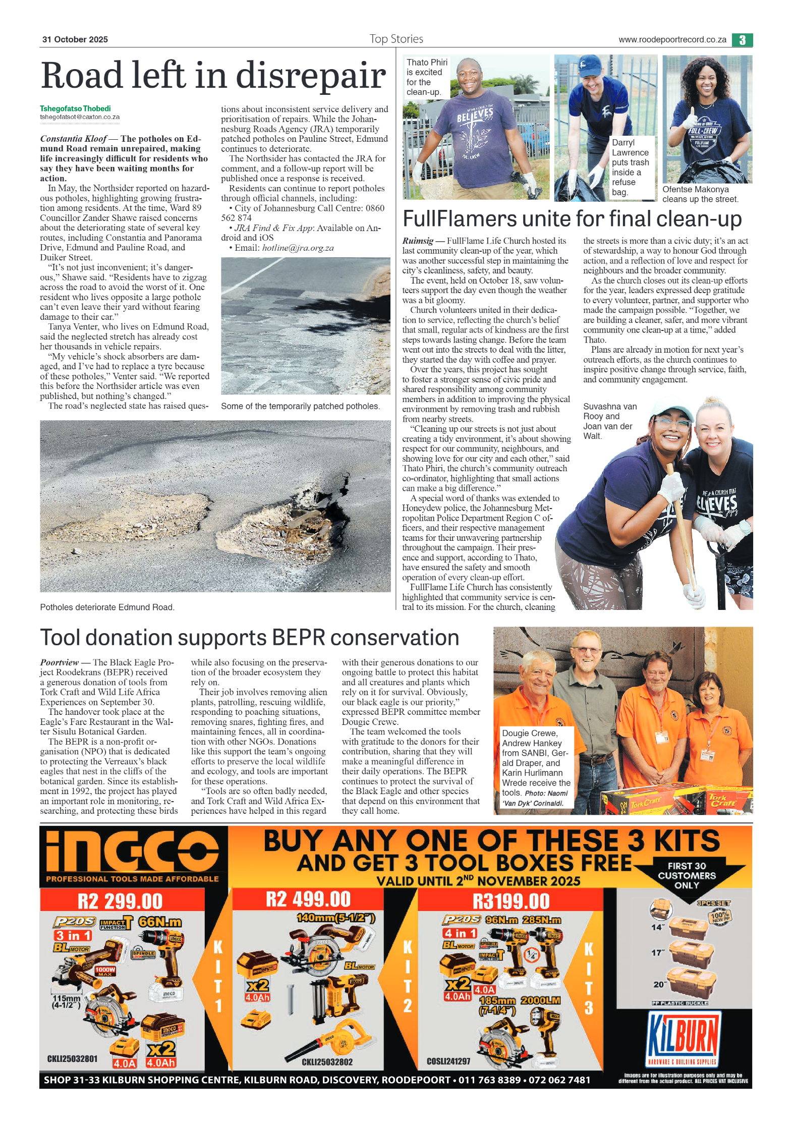 Roodepoort Northsider 31 October 2025 page 3