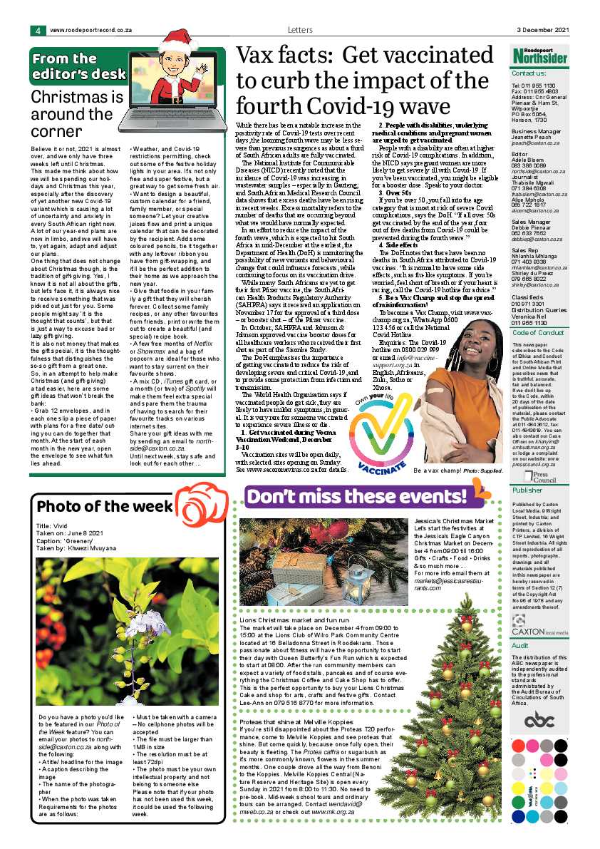 Roodepoort Northsider 3 December 2021 page 4