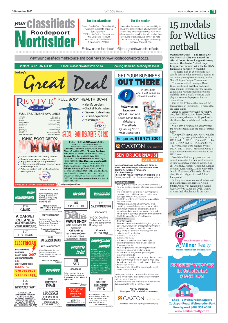 Roodepoort Northsider 3 November 2023 page 11