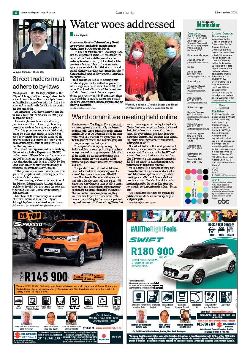 Roodepoort Northsider 3 September 2021 page 4