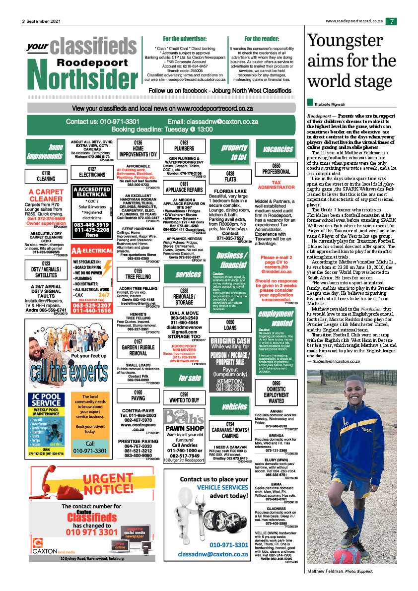 Roodepoort Northsider 3 September 2021 page 7