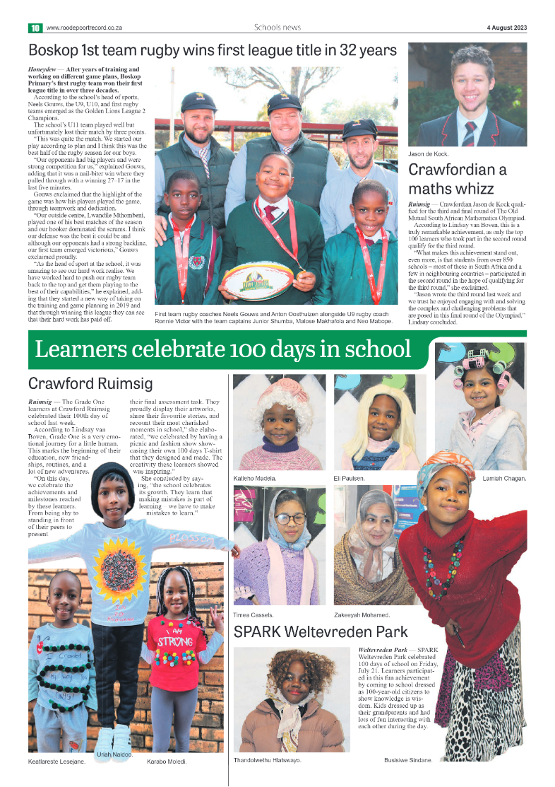 Roodepoort Northsider 4 August 2023 page 10
