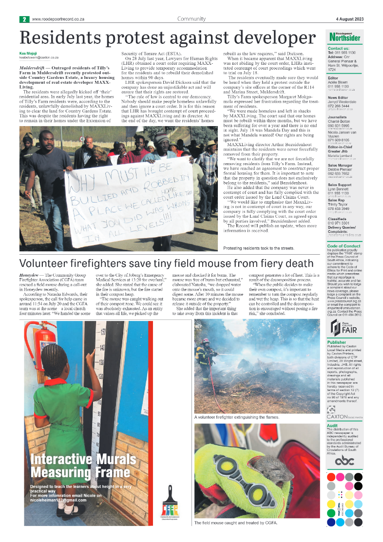 Roodepoort Northsider 4 August 2023 page 2