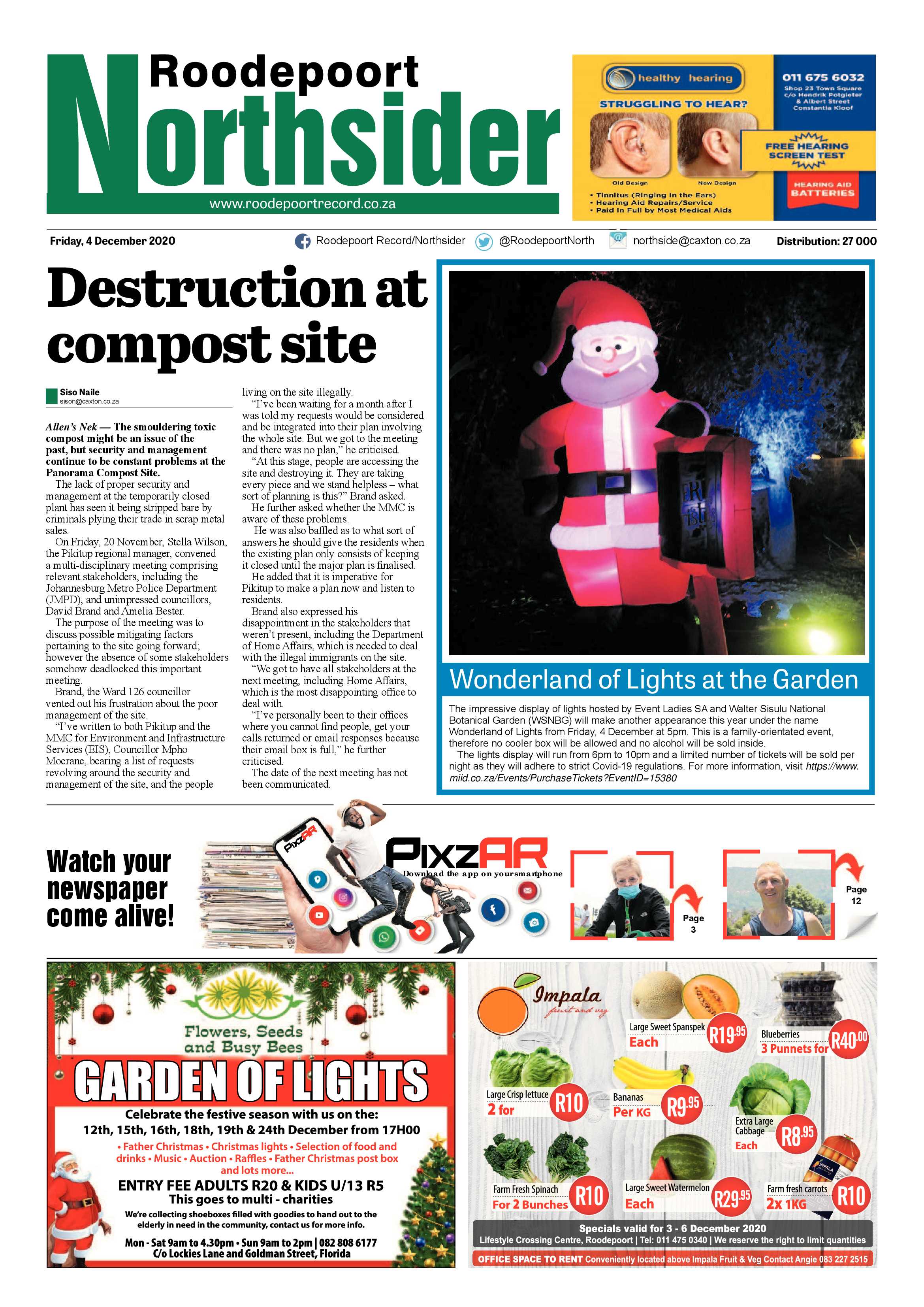 Roodepoort Northsider 4 December 2020 page 1