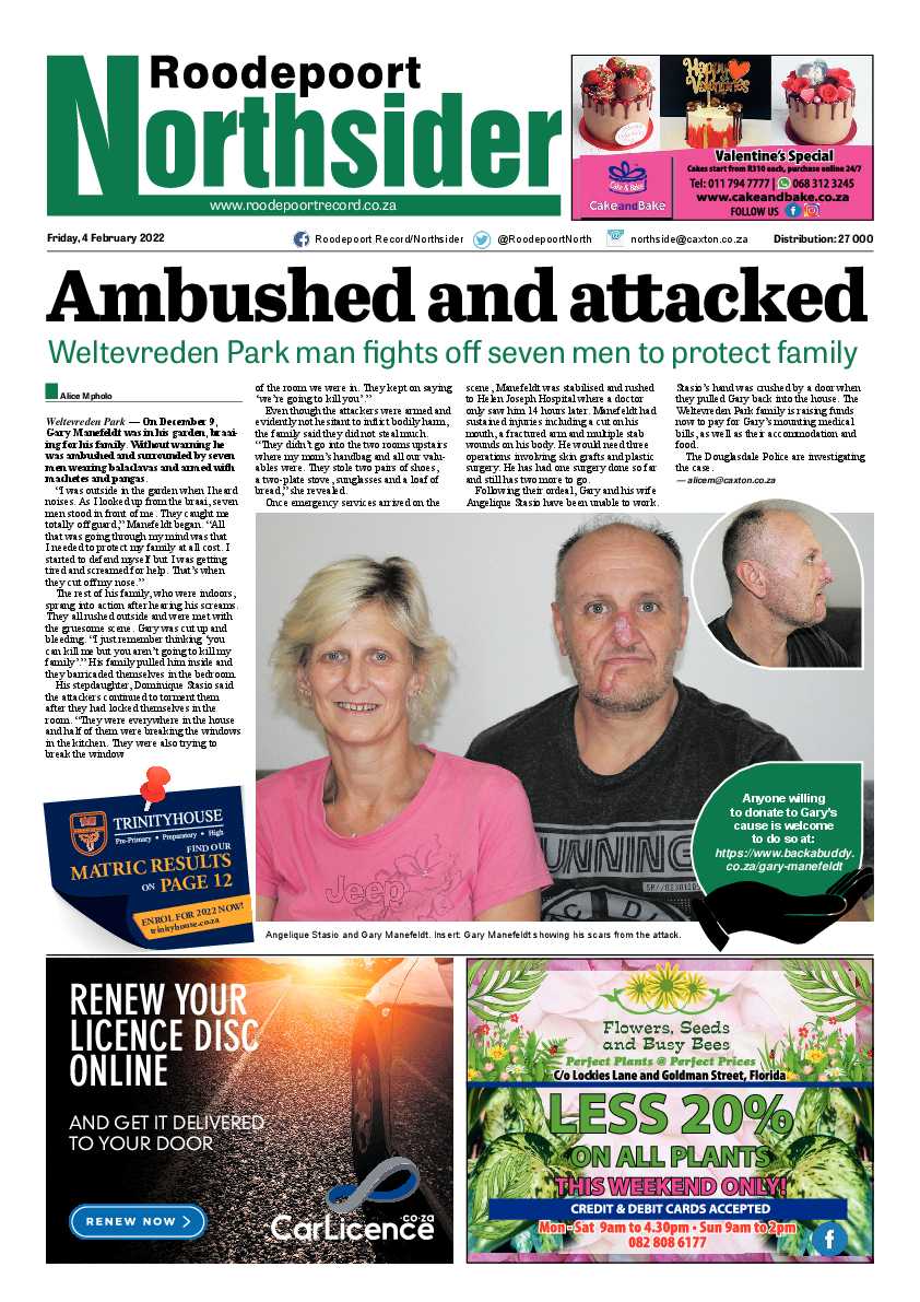 Roodepoort Northsider 4 February 2022 page 1