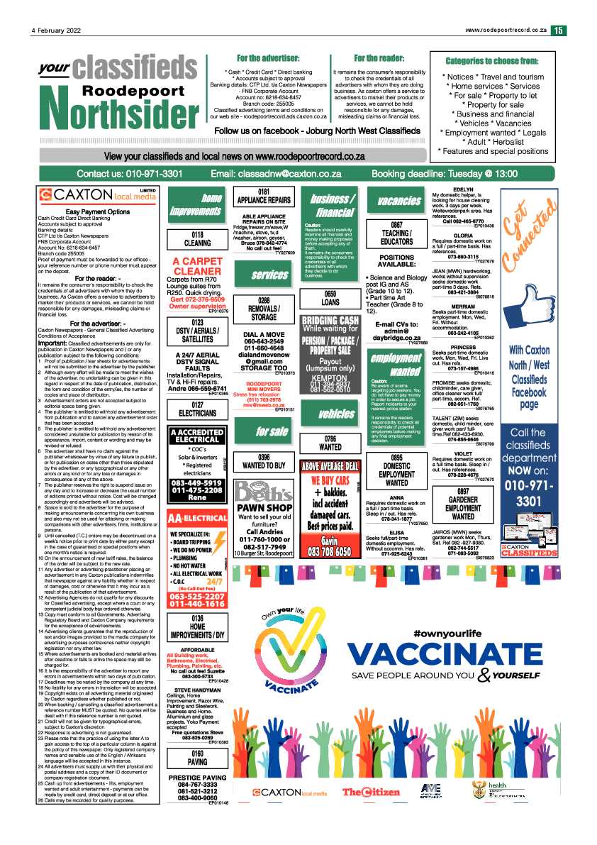 Roodepoort Northsider 4 February 2022 page 15