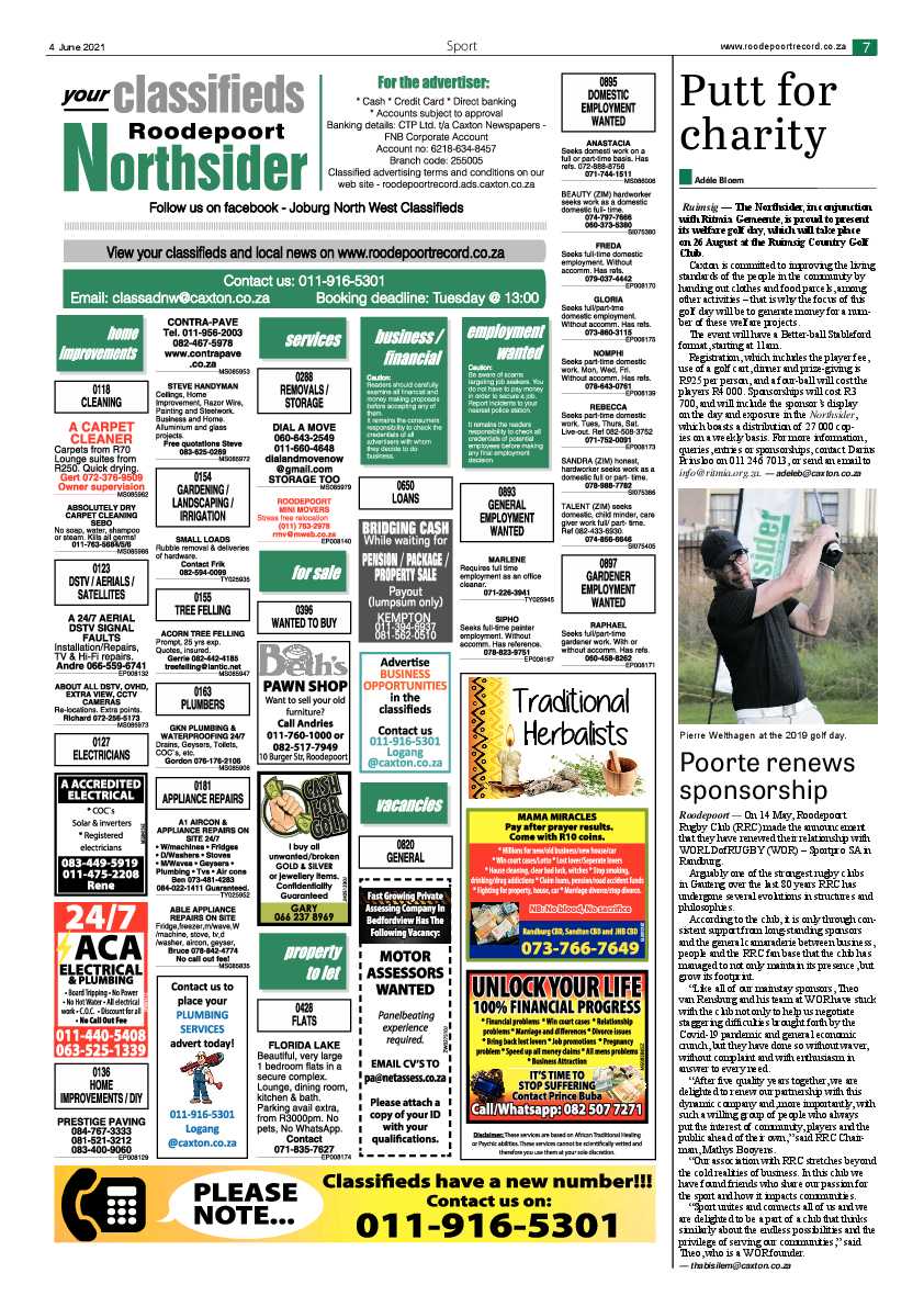 Roodepoort Northsider 4 June 2021 page 7
