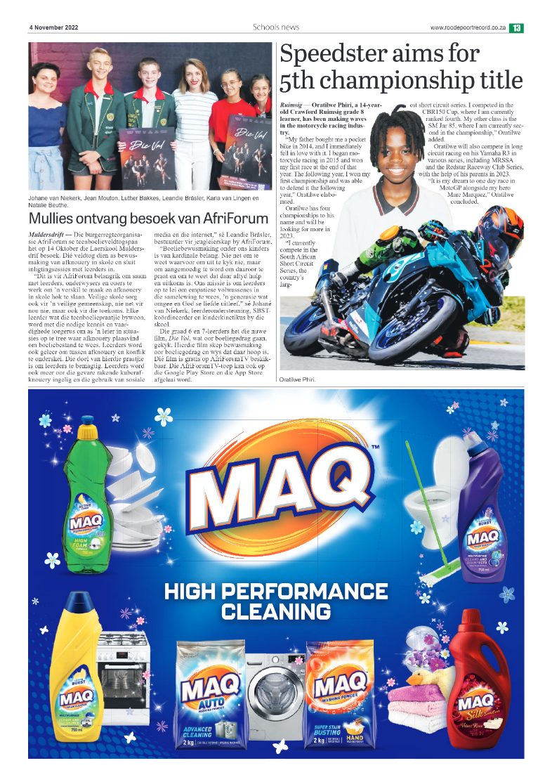 Roodepoort Northsider 4 November 2022 page 13
