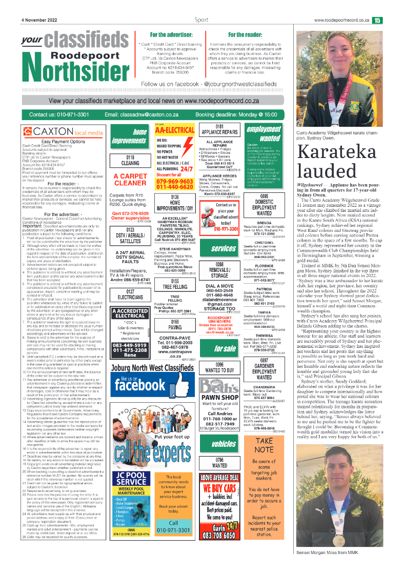 Roodepoort Northsider 4 November 2022 page 15