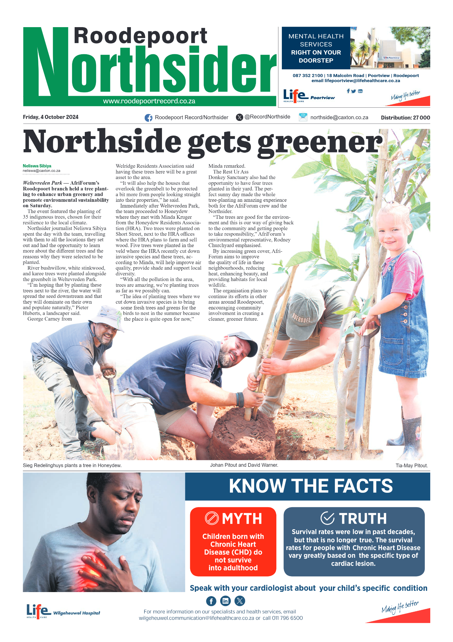 Roodepoort Northsider 4 October 2024 page 1