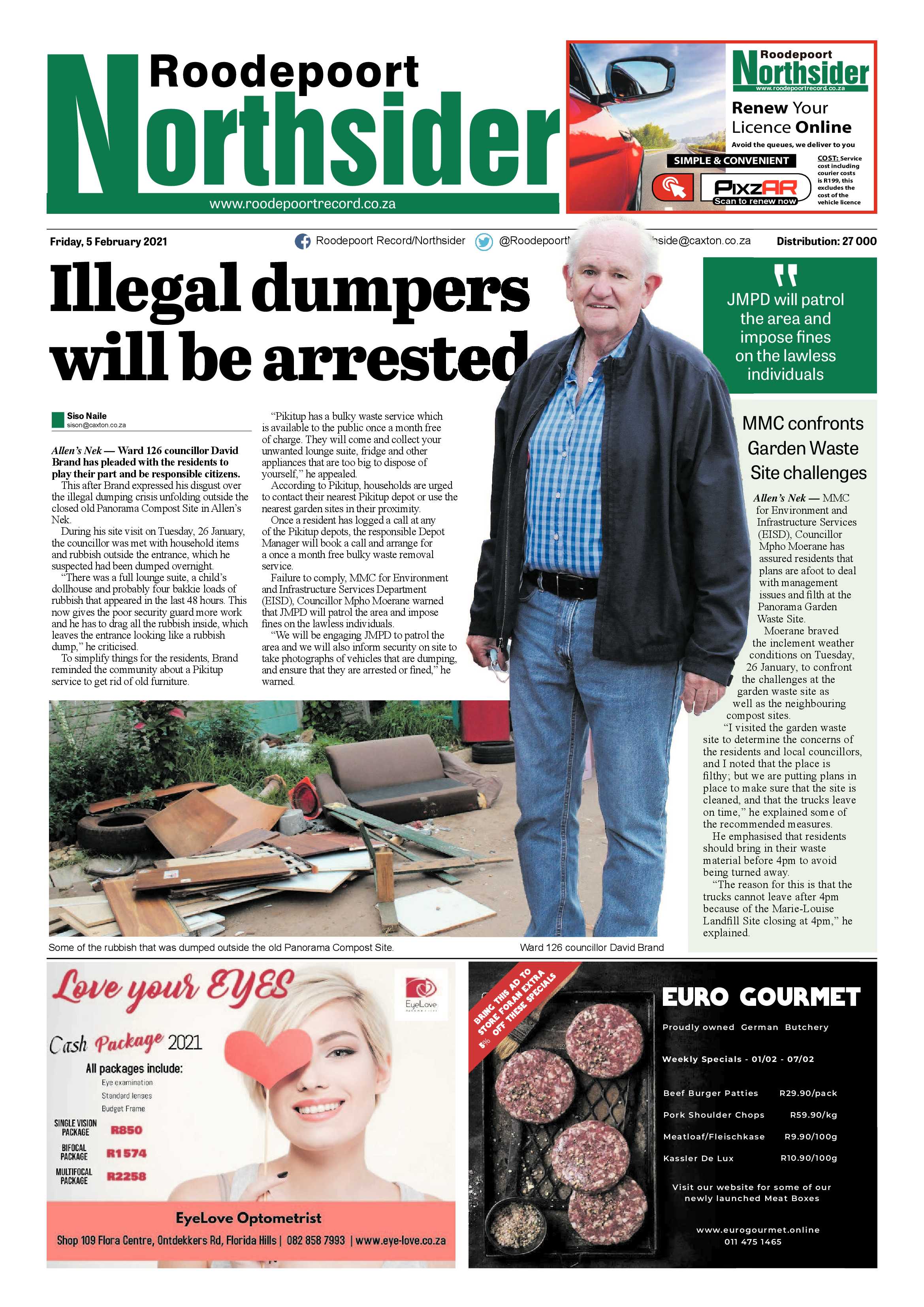 Roodepoort Northsider 5 February 2021 page 1